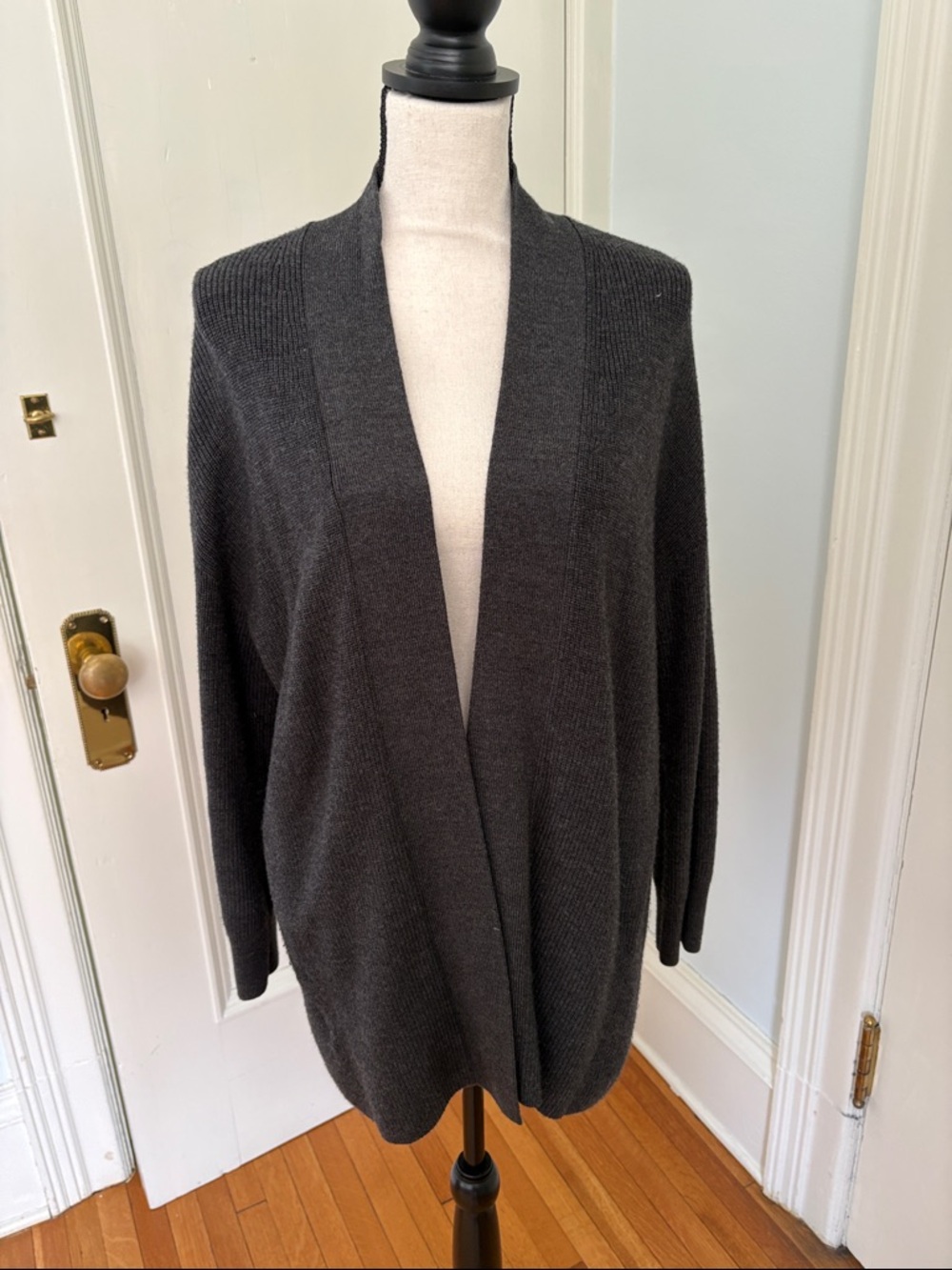 Lululemon Charcoal Open-Front Women's Sweater Cardigan